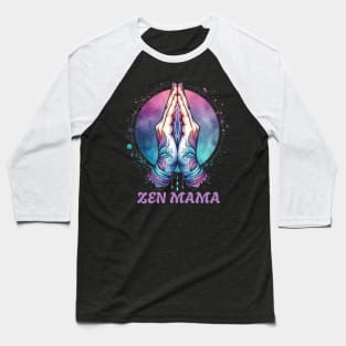 Zen Mama, Namaste Yoga Baseball T-Shirt